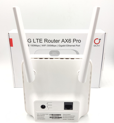 Olax AX6 Pro 4g CPE Wifi রাউটার সাদা আউটডোর LTE CPE Cat4 300mbps